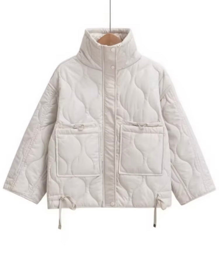 Veste matelassée col haut femme