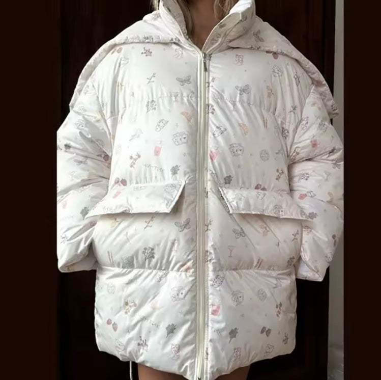 Doudoune Extra Large à Motifs – Ultra Chaude & Tendance