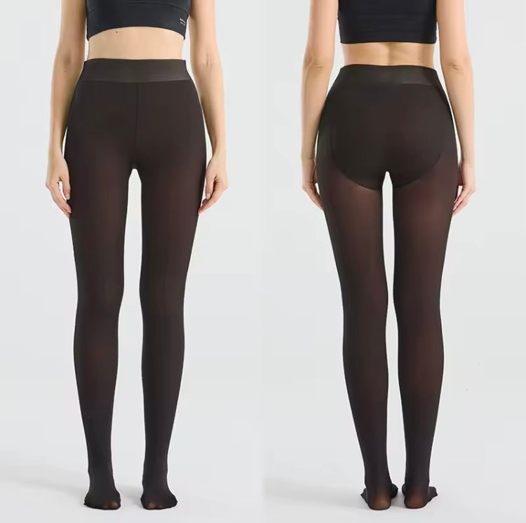 Collants thermiques doublés polaire, chaleur et confort premium