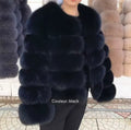 Doudoune Femme chic en Fausse Fourrure - Manteau Hiver Élégant et Douillet