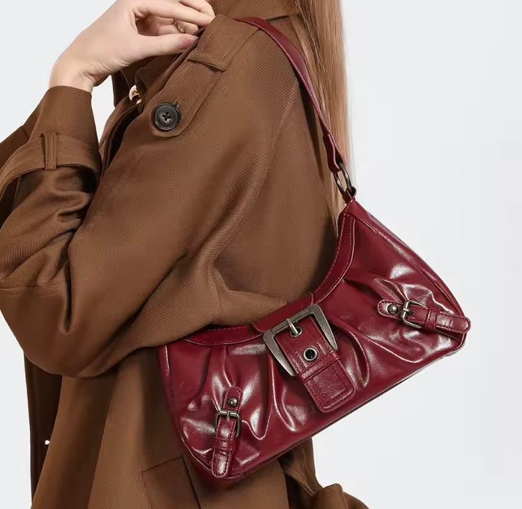 Sac bandoulière plissé