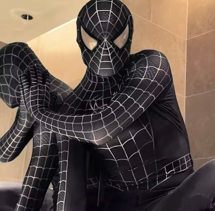 Combinaison Cosplay Noir Arachnide – Spiderman Sombre