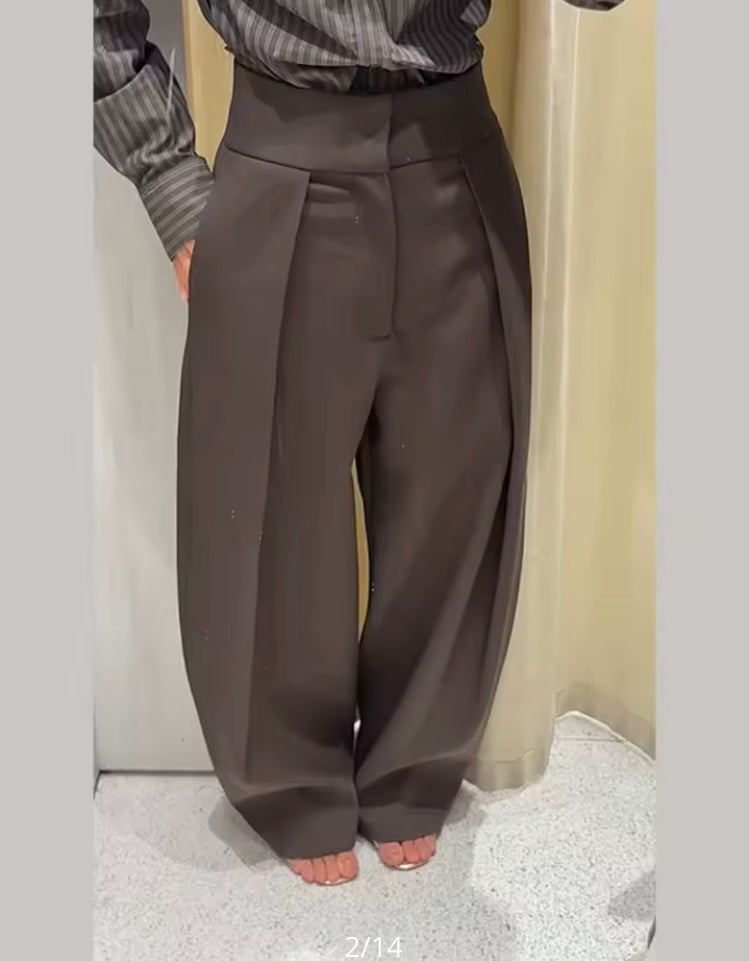 Ensemble chemise et pantalon droit “Rétro Chic”
