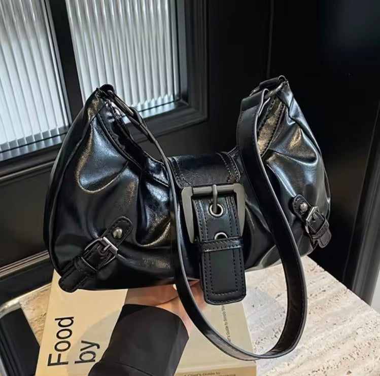 Sac bandoulière plissé