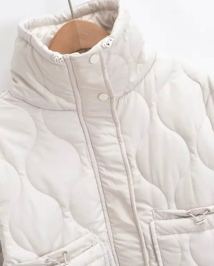 Veste matelassée col haut femme