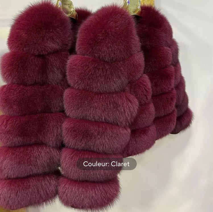 Doudoune Femme chic en Fausse Fourrure - Manteau Hiver Élégant et Douillet