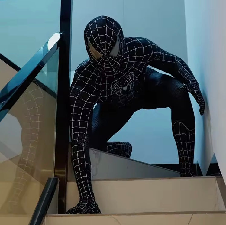 Combinaison Cosplay Noir Arachnide – Spiderman Sombre