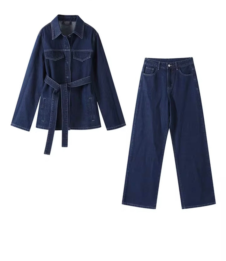 Ensemble denim chic 2 pièces