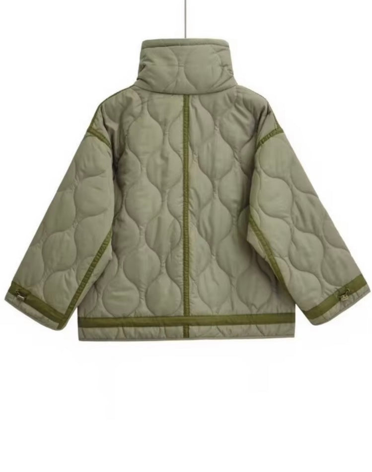 Veste matelassée col haut femme