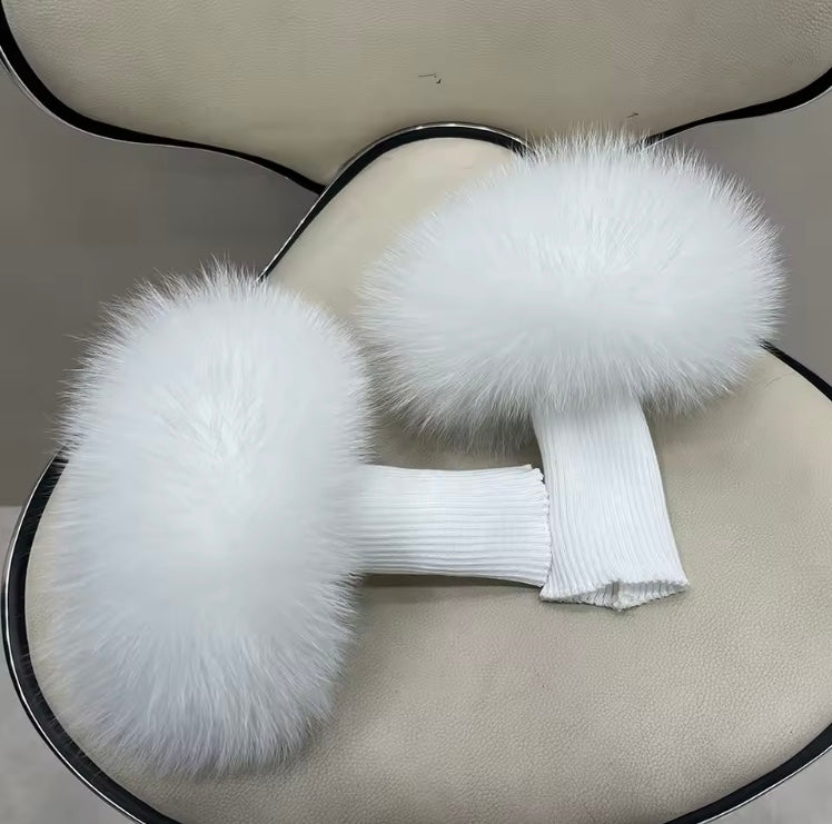 Manchette en fourrure de renard- Luxe & élégance