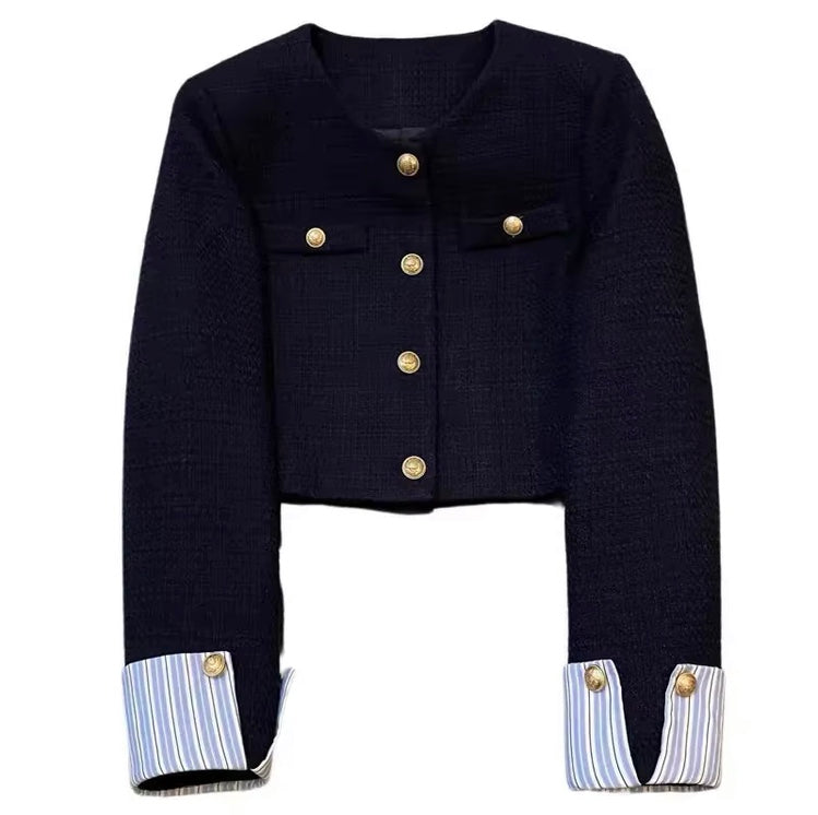 Veste de costume femme bleu marine – Élégance française