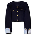 Veste de costume femme bleu marine – Élégance française