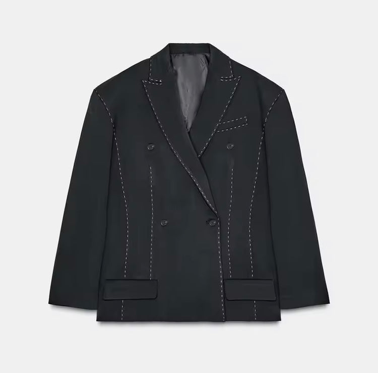 Ensemble Blazer Double Boutonnage Automne