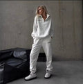 Survêtement Oversize en Coton avec Zip – Confort & Style pour Femme
