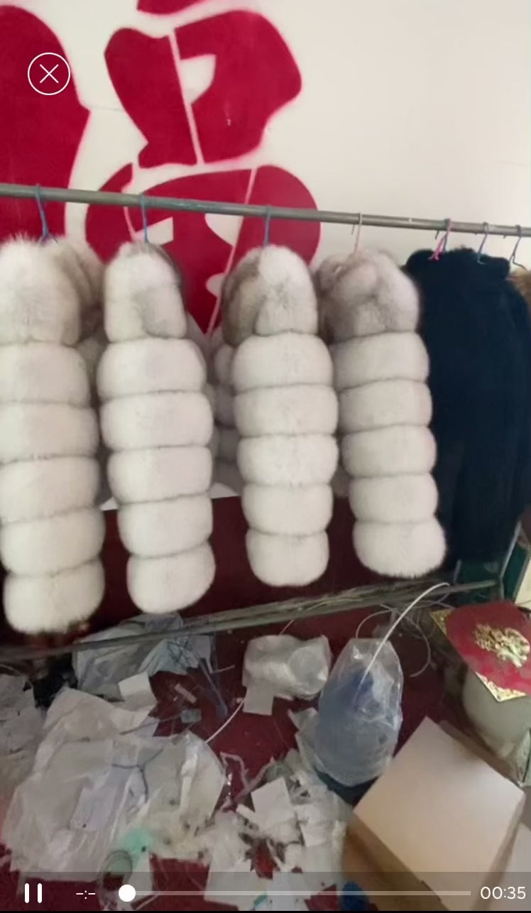 Doudoune Femme chic en Fausse Fourrure - Manteau Hiver Élégant et Douillet