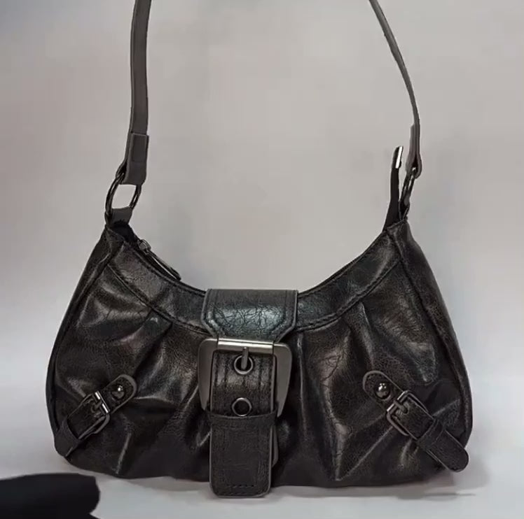 Sac bandoulière plissé